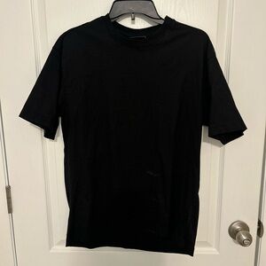 H&M Solid Black Short Sleeve Tee